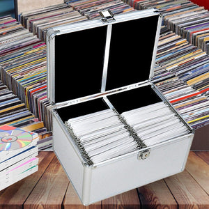 240 Discs Aluminium CD DVD Cases Bluray Lock Storage Box Organizer Free Inserts Deals499