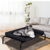 PaWz Pet Bed Heavy Duty Frame Hammock Bolster Trampoline Dog Puppy Mesh L Black Deals499