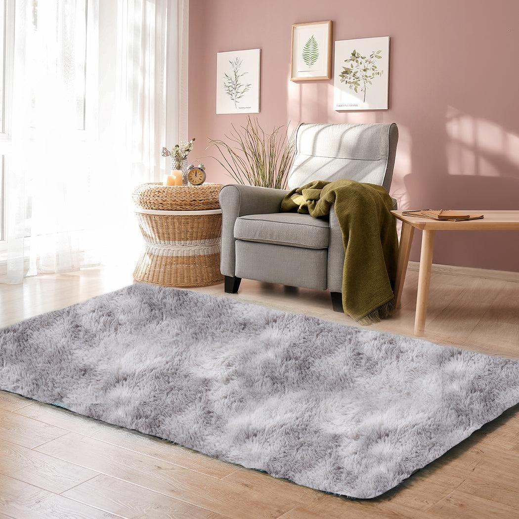 Floor Rug Shaggy Rugs Soft Large Carpet Area Tie-dyed Mystic 80x120cm Deals499