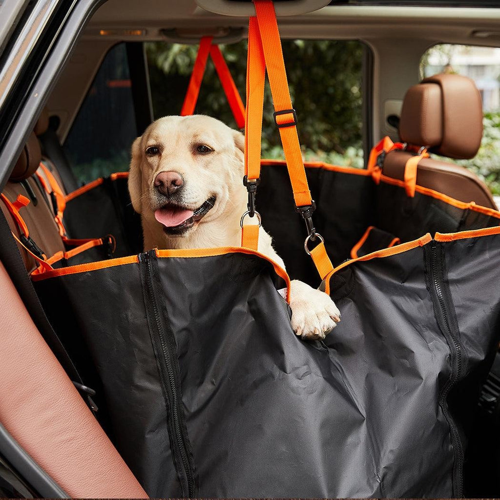 Pet Seat Cover Cat Dog Car Hammock Nonslip Premium Waterproof Back Zipper Black Deals499
