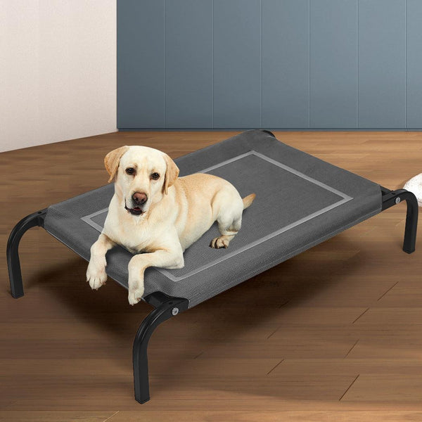 Pet Bed Dog Beds Bedding Sleeping Non-toxic Heavy Trampoline Grey L Deals499