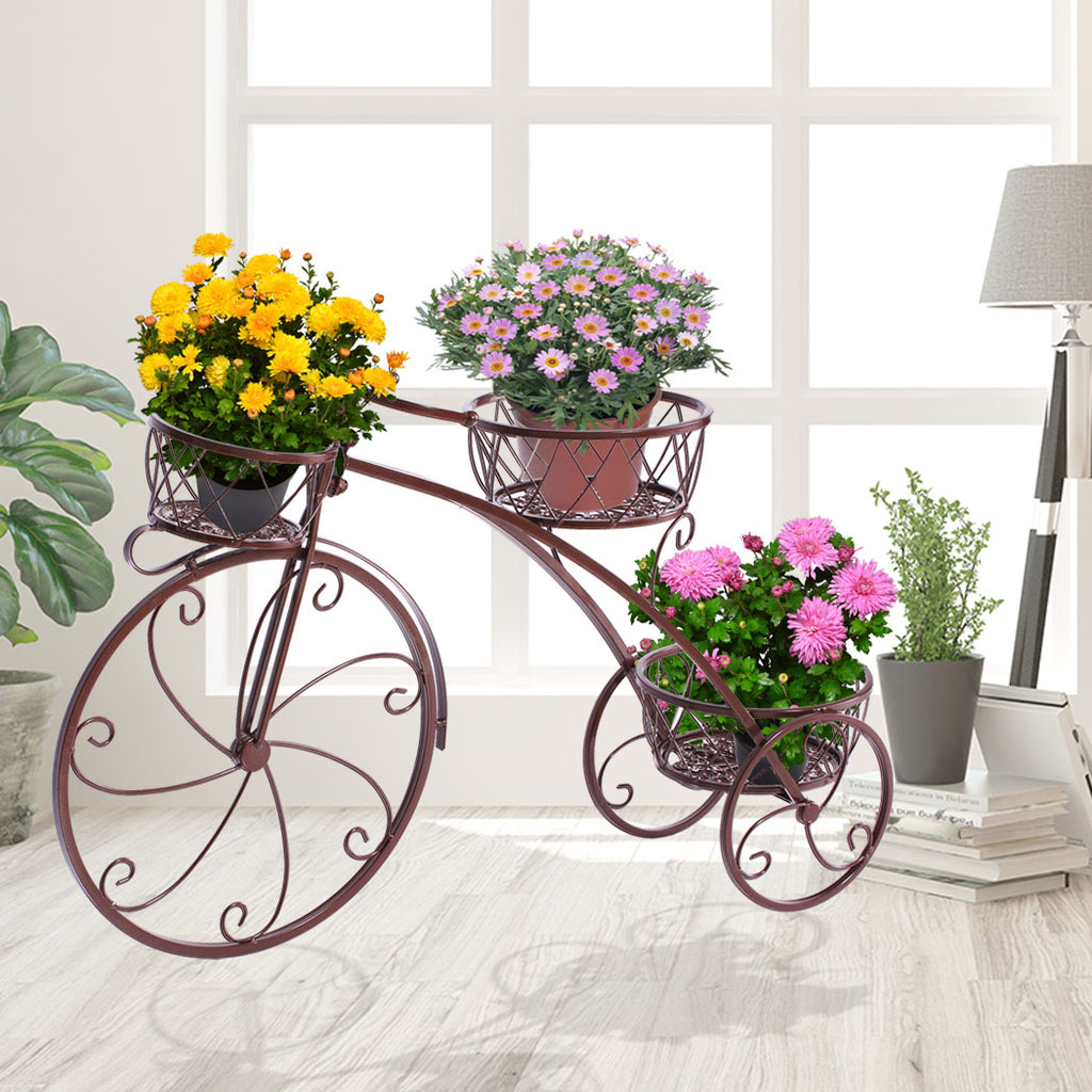 2x Levede Plant Stand Outdoor Indoor Metal Pot Garden Decor Flower Rack Shelf Deals499