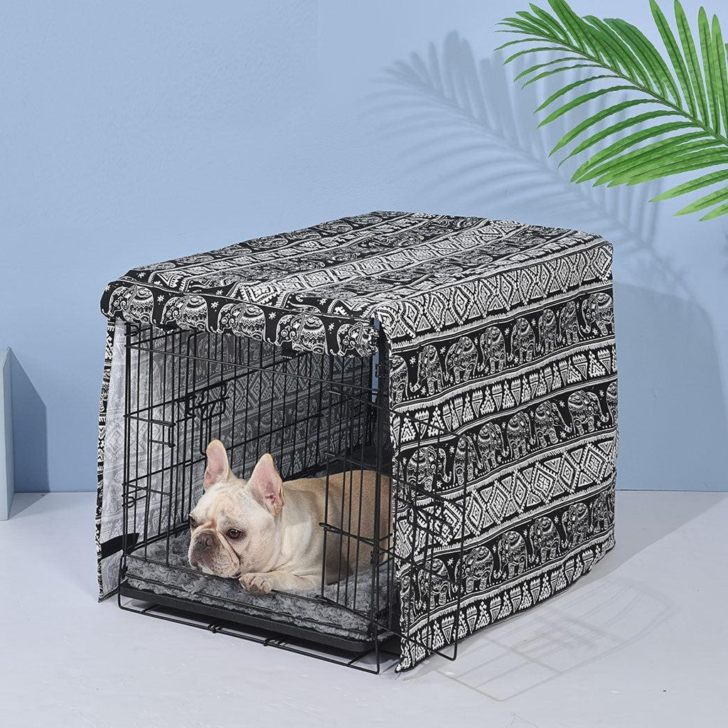 PaWz Pet Dog Cage Crate Metal Carrier Portable Kennel With Bed Cover 36" Deals499
