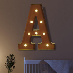 LED Metal Letter Lights Free Standing Hanging Marquee Event Party D?cor Letter A Deals499