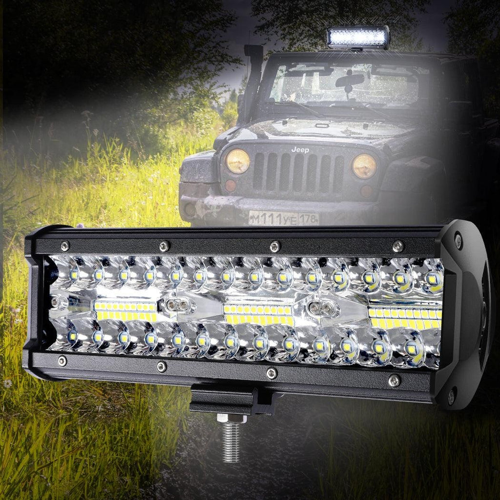 LED Light Bar Work Flood Spot Beam Lamp Offroad Caravan Camping Strip Lights180W Deals499