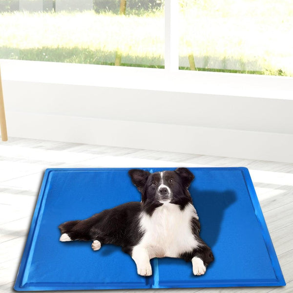 PaWz Pet Cooling Mat Gel Mats Bed Cool Pad Puppy Cat Non-Toxic Beds Summer Pads 65x50 Deals499