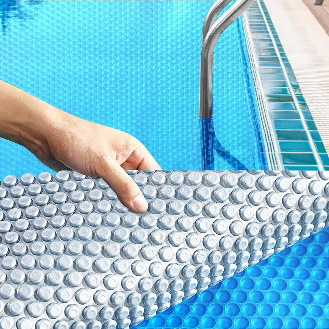 10x4.7M Real 400 Micron Solar Swimming Pool Cover Outdoor Blanket Isothermal Deals499