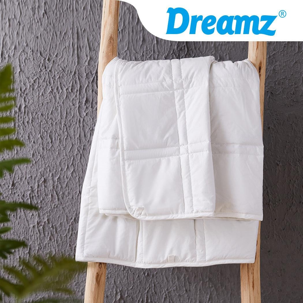 DreamZ Weighted Blanket Summer Cotton Heavy Gravity Adults Deep Relax Relief 9KG Deals499