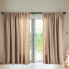 2X Blockout Curtains Curtain Living Room Window Buff 132CM x 213CM Deals499