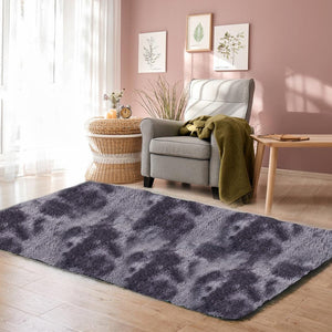 Floor Rug Shaggy Rugs Soft Large Carpet Area Tie-dyed Midnight City 200x300cm Deals499
