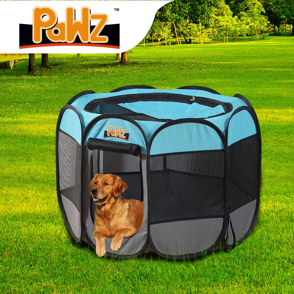 PaWz Dog Playpen Pet Play Pens Foldable Panel Tent Cage Portable Puppy Crate 42" Deals499