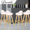 4x Levede Leather Swivel Bar Stool Kitchen Stool Dining Chair Barstools Cream Deals499