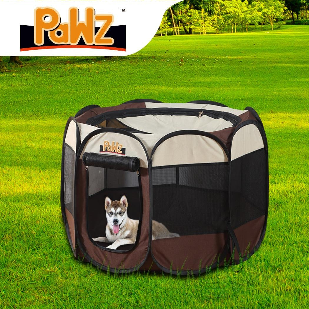 PaWz Dog Playpen Pet Play Pens Foldable Panel Tent Cage Portable Puppy Crate 30