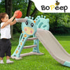 BoPeep Kids Slide Outdoor Basketball Ring Activity Center Toddlers PlaySet Green Deals499