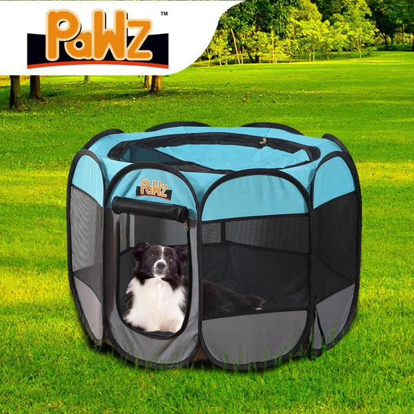 PaWz Dog Playpen Pet Play Pens Foldable Panel Tent Cage Portable Puppy Crate 36" Deals499