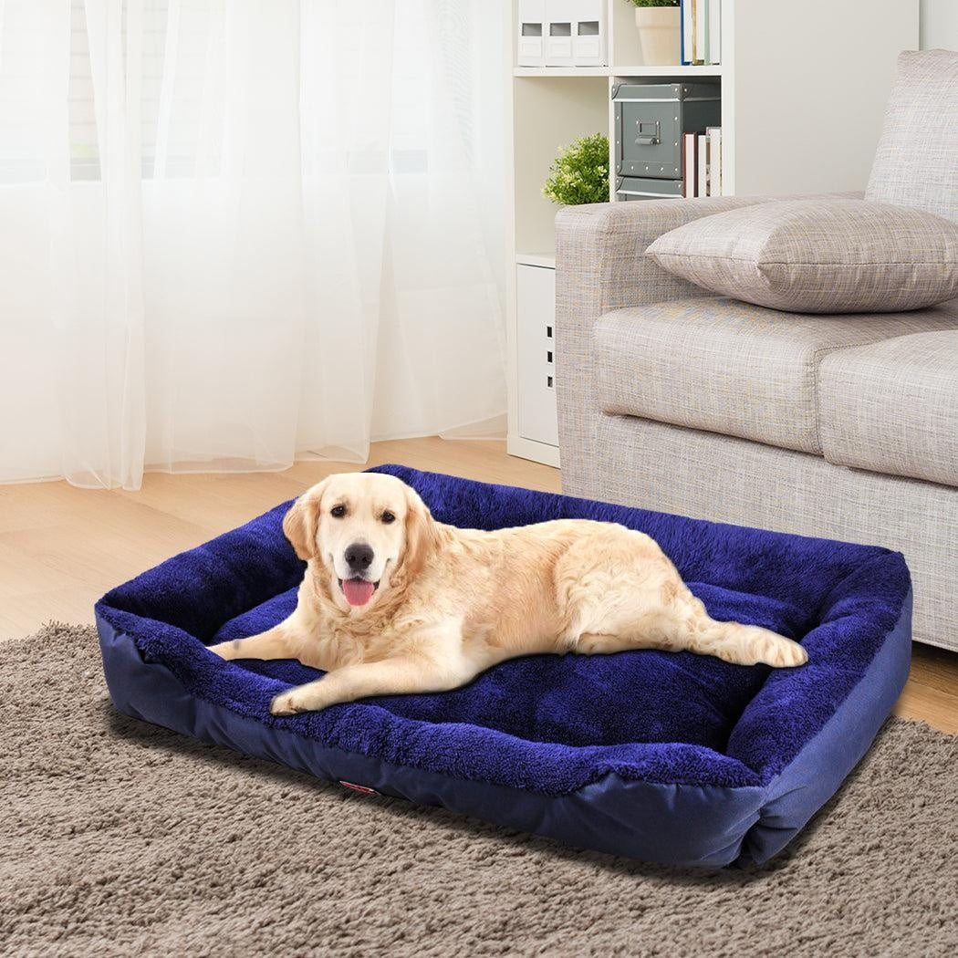 PaWz Pet Bed Mattress Dog Cat Pad Mat Cushion Soft Winter Warm X Large Blue Deals499