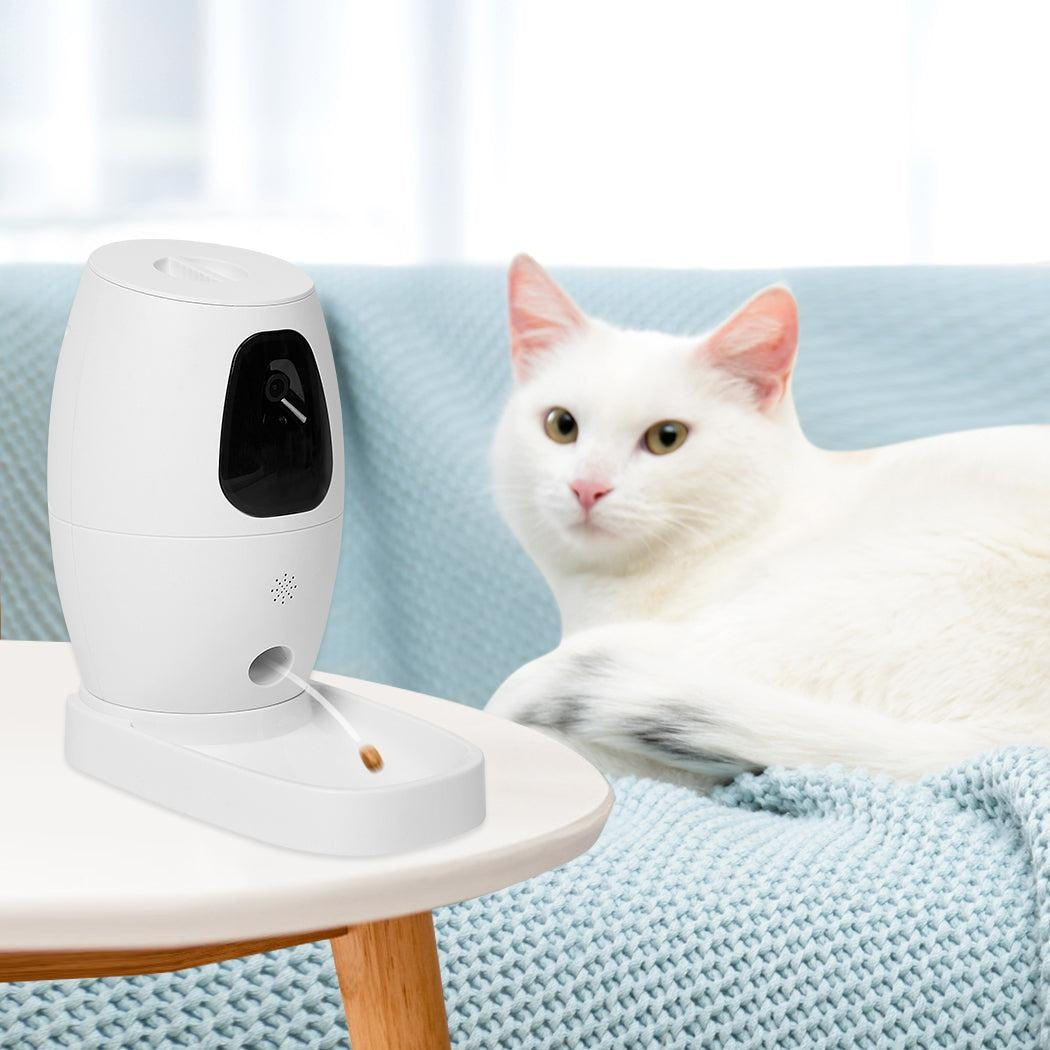 Smart Pet Feeder Camera Dog Cat Automatic Food Dispenser Portable Petkit Genuine Deals499
