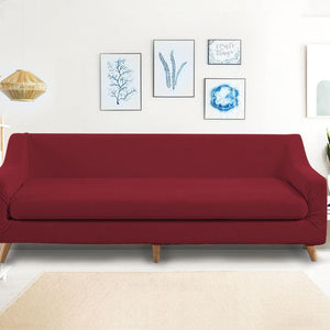 DreamZ Couch Sofa Seat Covers Stretch Protectors Slipcovers 4 Seater Wine Deals499