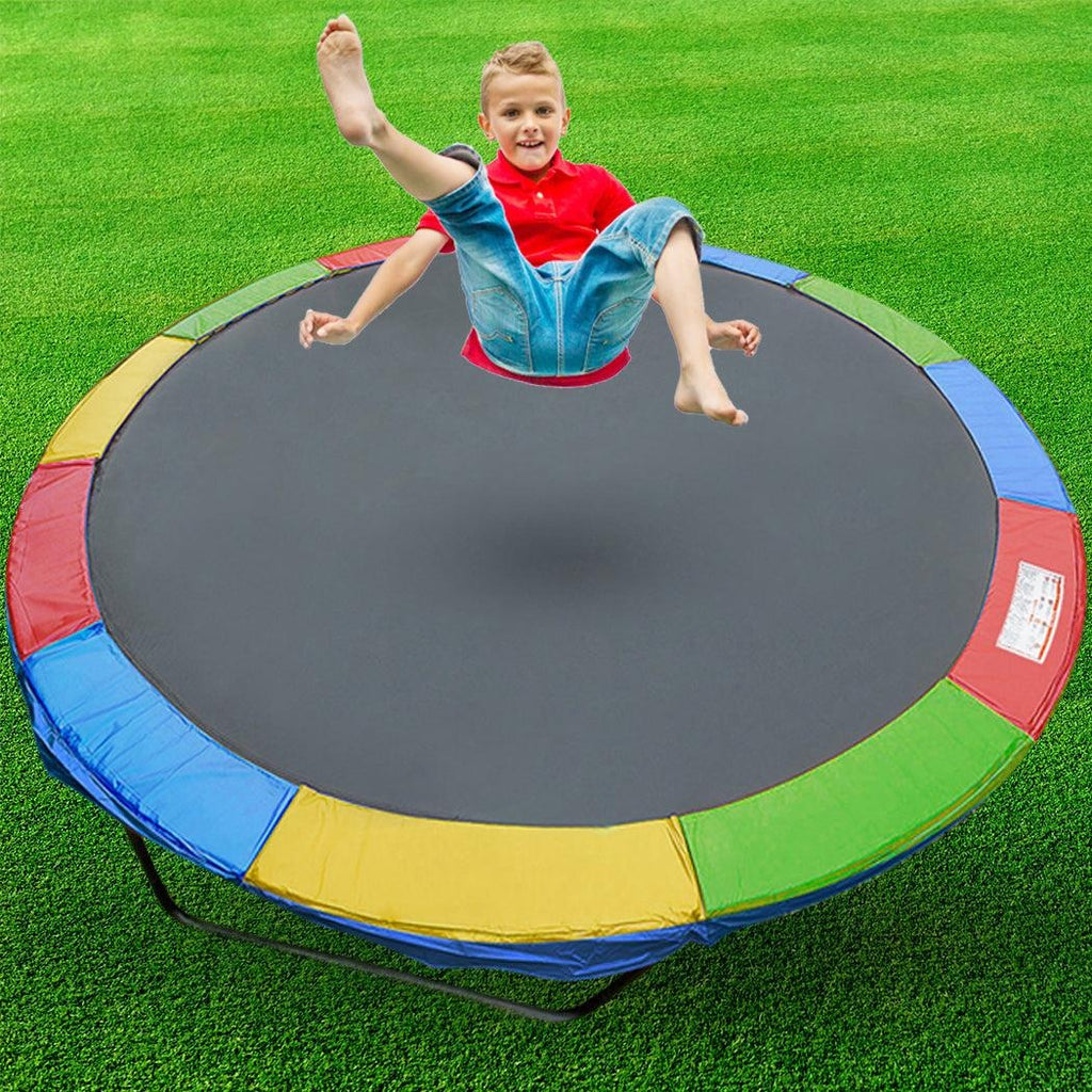 14 FT Kids Trampoline Pad Replacement Mat Reinforced Outdoor Round Spring Cover Deals499
