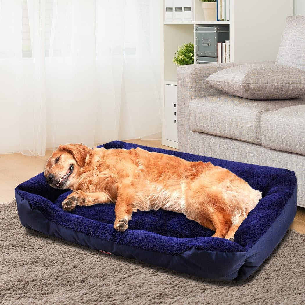 PaWz Pet Bed Mattress Dog Cat Pad Mat Cushion Soft Winter Warm 2X Large Blue Deals499