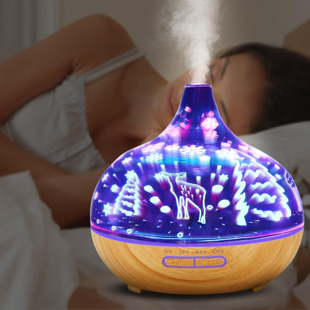 Aroma Diffuser Aromatherapy Ultrasonic Humidifier Essential Oil Purifier Deer Deals499