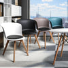 4Pcs Office Meeting Chair Set PU Leather Seats Dining Chairs Home Cafe Retro Type 1 Deals499
