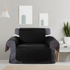 Sofa Cover Couch Lounge Protector Quilted Slipcovers Waterproof Black 173cm x 200cm Deals499