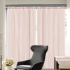 2x Blockout Curtains Panels 3 Layers with Gauze Room Darkening 240x213cm Rose Deals499