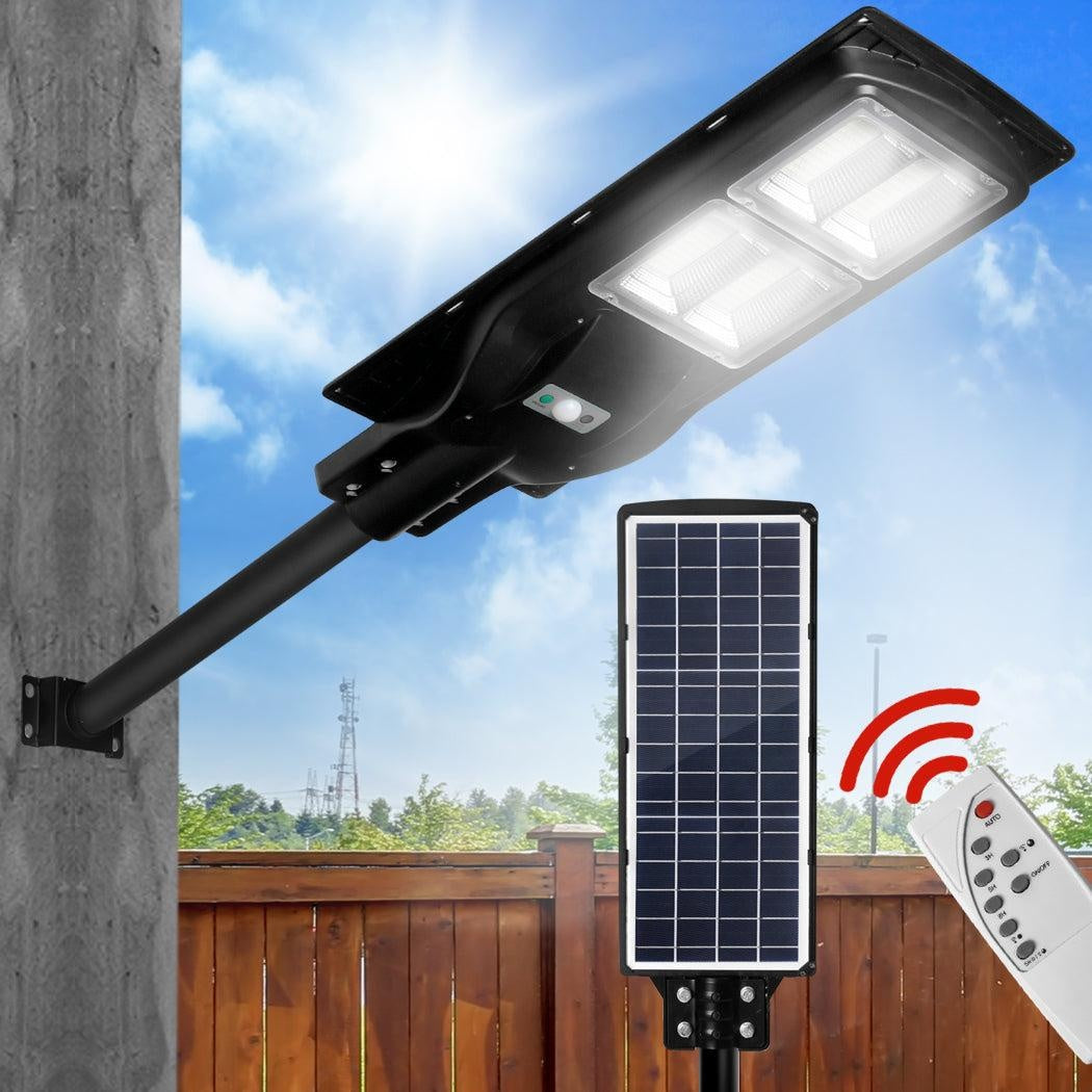 Solar Sensor LED Street Lights Flood Garden Wall Light Motion Pole Outdoor 120W Deals499