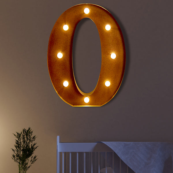 LED Metal Letter Lights Free Standing Hanging Marquee Event Party D?cor Letter O Deals499