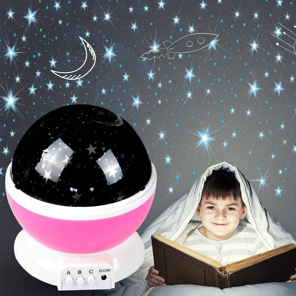 LED Night Star Sky Projector Light Lamp Rotating Starry Baby Room Kids Gift Deals499