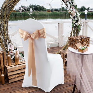 50x Satin Chair Sashes Cloth Cover Wedding Party Event Decoration Table Runner Deals499