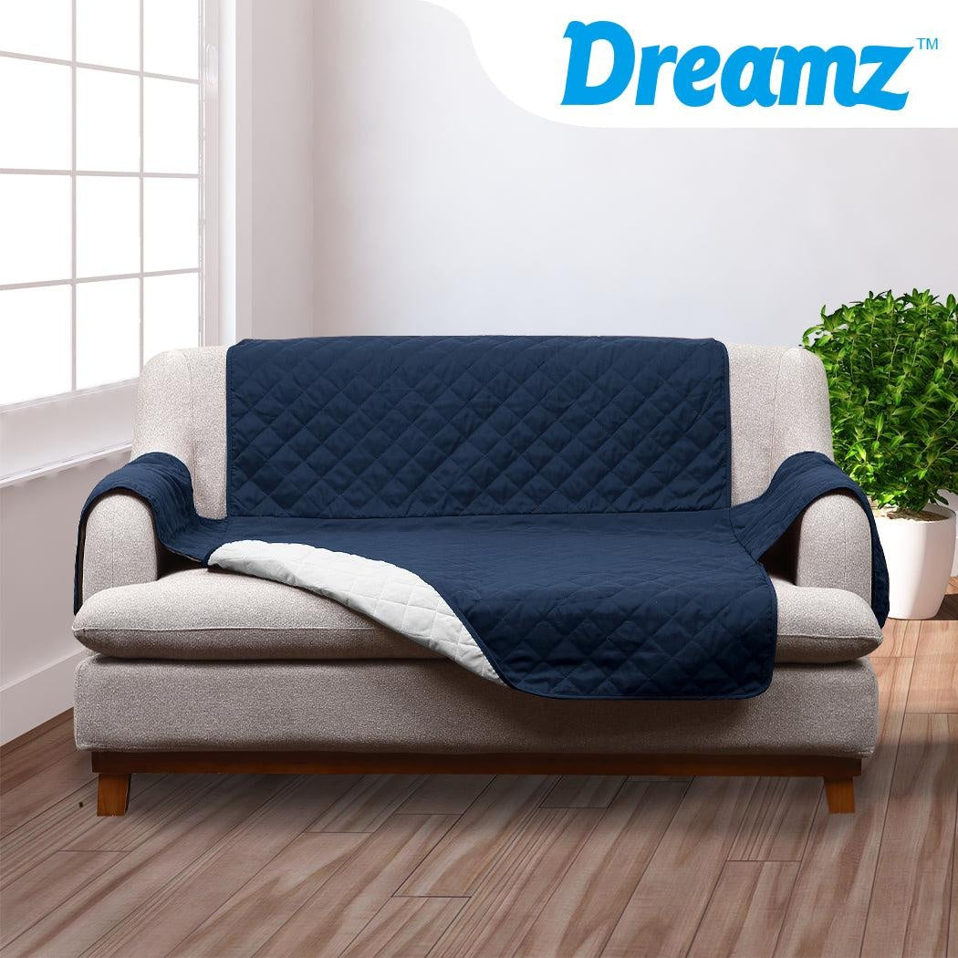 2 Seater Sofa Covers Quilted Couch Lounge Protectors Slipcovers Teal Deals499