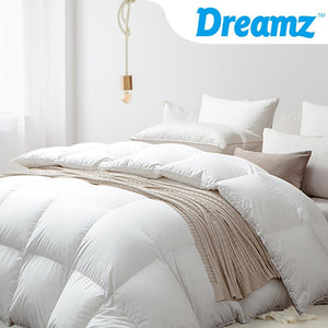 DreamZ 500GSM All Season Goose Down Feather Filling Duvet in King Single Size Deals499