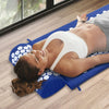 Acupressure Mat Yoga Massage Shakti Sit Lying Pain Stress Relax Blue 130 x 50cm Deals499
