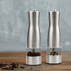 Stainless Steel Electric Salt Pepper Grinder Set Ceramic Mills Shakers Spice Deals499
