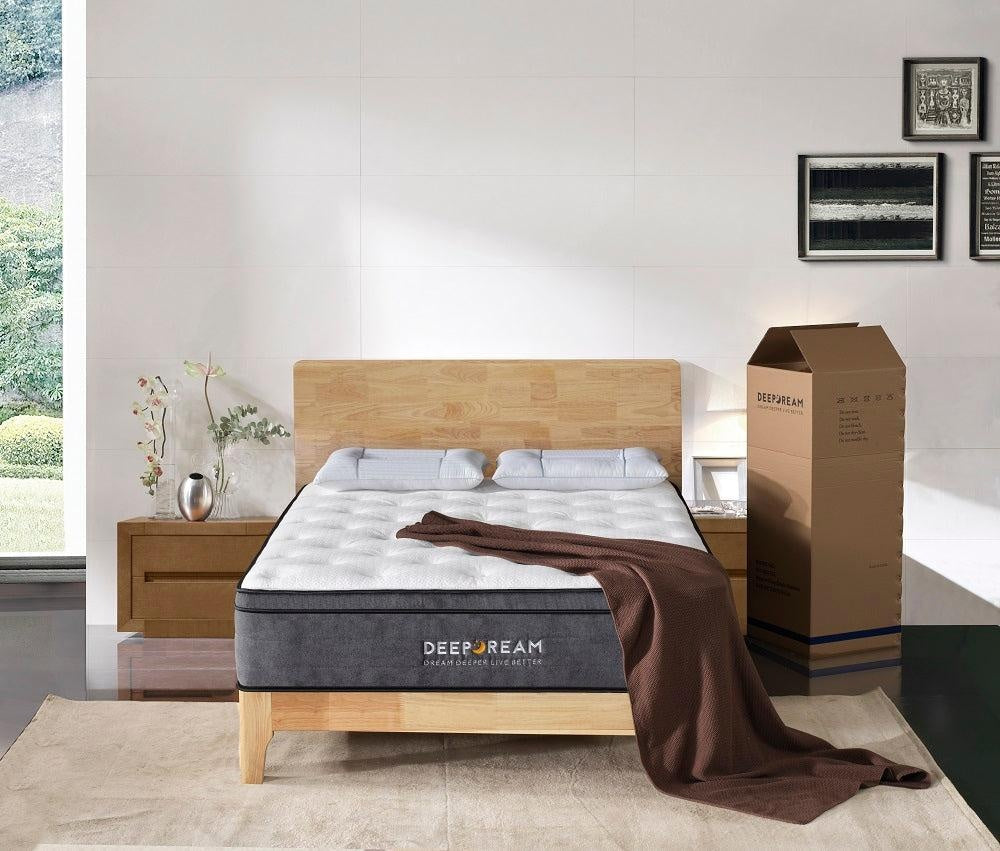 Eurotop Mattress 5 Zone Pocket Spring Latex Foam 34cm - King Single Deals499