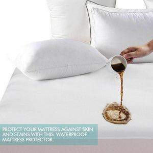 DreamZ Fitted Waterproof Bed Mattress Protectors Covers Single Deals499