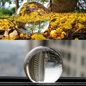 Clear Glass Healing Crystal Ball Sphere Photography Props Lens ball Decor Gifts Deals499
