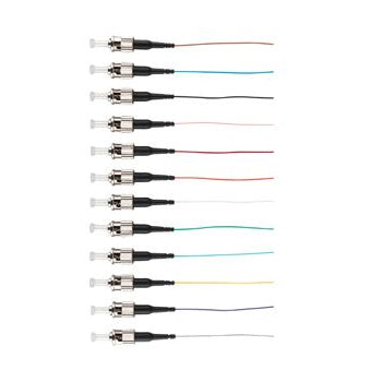 Fibre Pigtail ST OM4 Multimode 2m. 12 pack. Rainbow. Backward Compatible With OM3 Deals499
