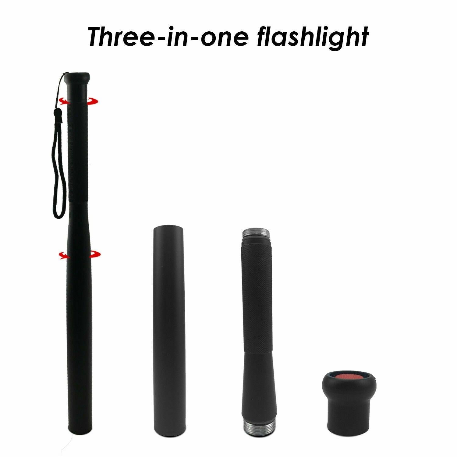 49cm Baseball Bat LED Flashlight Bright Baton Torch Emergency Security Tool Deals499
