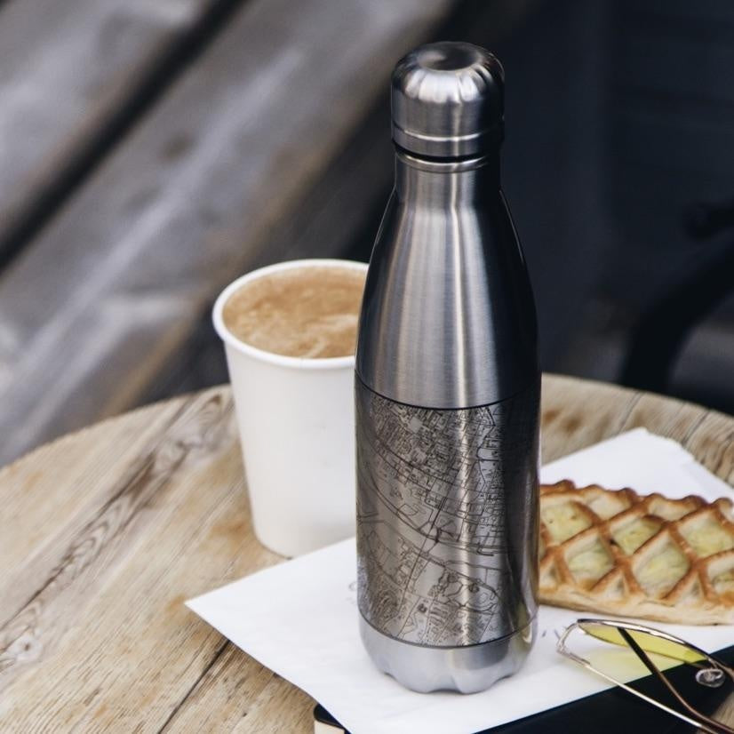 Palm Coast - Florida Map Insulated Bottle Cyan Castor