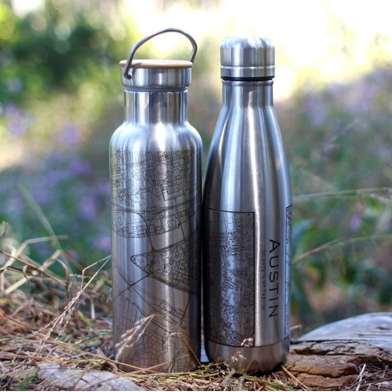 Palm Coast - Florida Map Insulated Bottle Cyan Castor