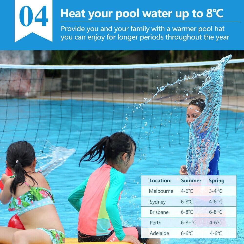 Solar Swimming Pool Cover 500 Micron Outdoor Blanket Isothermal Bubble 7 Size Deals499
