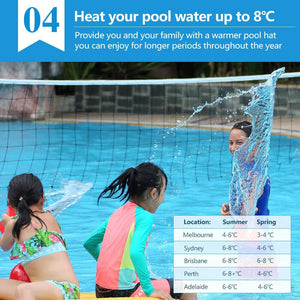 Solar Swimming Pool Cover 500 Micron Outdoor Blanket Isothermal Bubble 7 Size Deals499