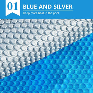 Solar Swimming Pool Cover 500 Micron Outdoor Blanket Isothermal Bubble 7 Size Deals499