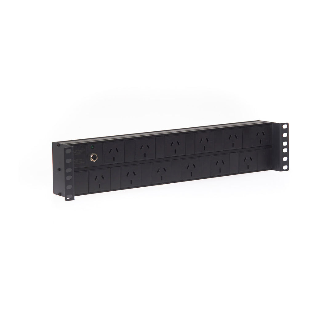 2RU 12 Way GPO Horizontal PDU RECESSED Rack Mount Power Rail Deals499