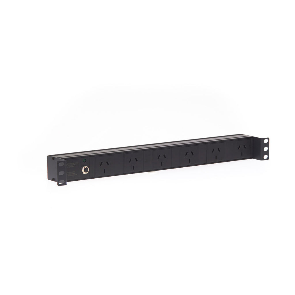 1RU 6 Way GPO Recessed Rack Mount PDU Power Rail Deals499