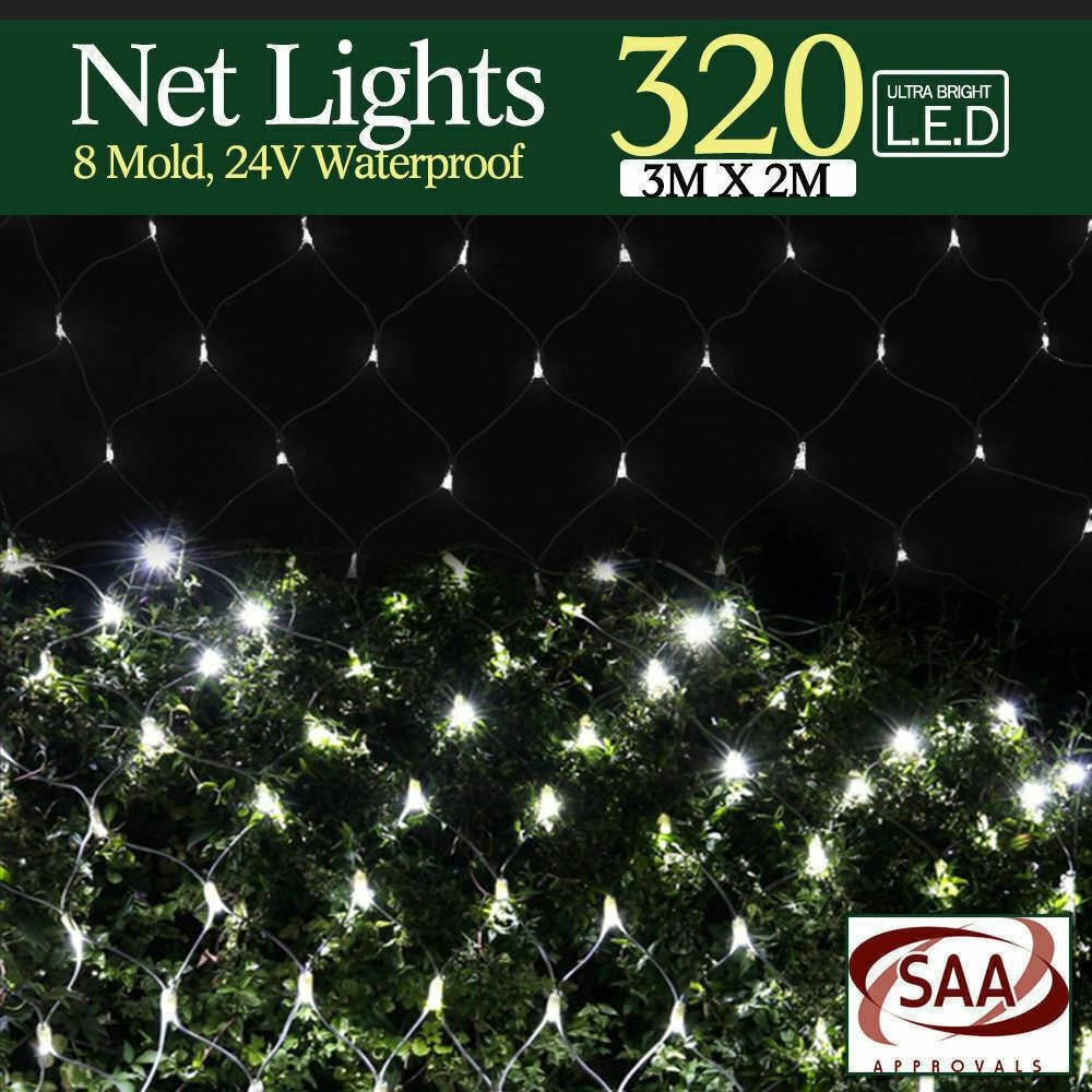 320LED Fairy Lights Net Mesh Curtain Wedding Party XMAS Tree D?cor Multi Colour Deals499
