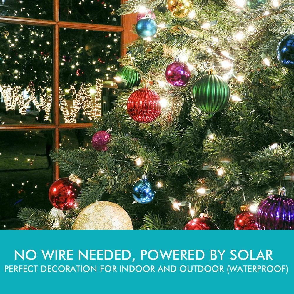 35M 200LED String Solar Powered Fairy Lights Garden Christmas Decor Warm White Deals499